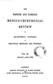 British and Foreign Medico-chirurgical Review by No name