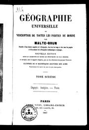 Cover of: Géographie universelle ou Description de toutes les parties du monde by Conrad Malte-Brun