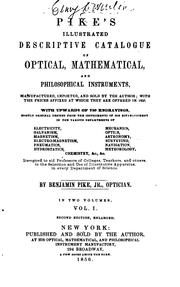Cover of: Illustrated Descriptive Catalogue of Optical, Mathematical, and ...