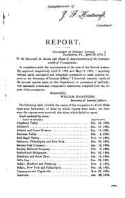 Cover of: Annual Report of the Secretary of Internal Affairs