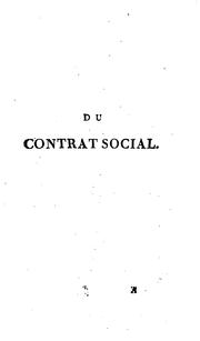 Cover of: Du contrat social, ou, Principes du droit politique by Jean-Jacques Rousseau