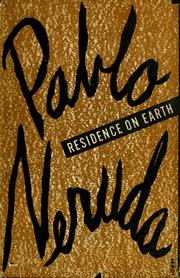 Cover of: Residence on earth, and other poems.