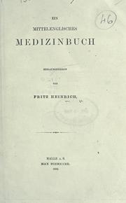 Cover of: Ein mittelenglisches Medizinbuch