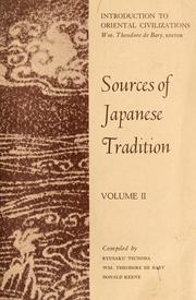 Cover of: Sources of the Japanese tradition
