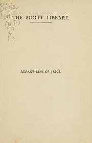 Cover of: Life of Jesus by Ernest Renan