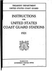 Cover of: Instructions for United States Coast Guard stations, 1921.
