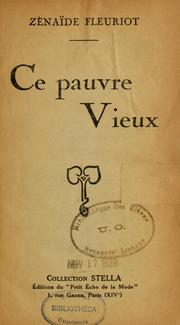 Cover of: Ce pauvre vieux