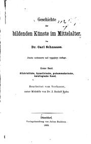 Cover of: Geschichte der bildenden Künste