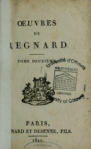 Cover of: Oeuvres by Jean François Regnard