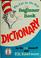 Cover of: The Cat in the hat beginner book dictionary