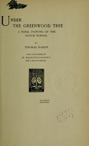 Cover of: Under the greenwood tree by Thomas Hardy