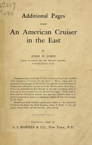 Cover of: Additional pages from An American cruiser in the East