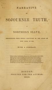 Narrative of Sojourner Truth by Olive Gilbert