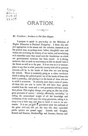 Cover of: The relations of higher education to national prosperity: an oration delivered before the Phi Beta Kappa Society of the University of Vermont, June 27, 1876