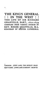 Cover of: The King's general in the West by Roger Granville