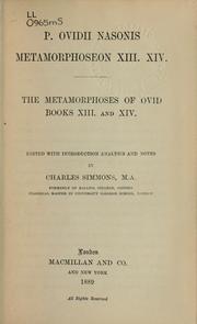 Cover of: Metamorphoseon XIII, XIV by Ovid