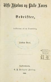 Cover of: Uffe Hjælms og Palle Løves bedrifter: beskrevne af en samtidig