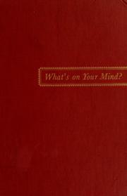 Cover of: What's on your mind?