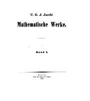 Cover of: Mathematische Werke