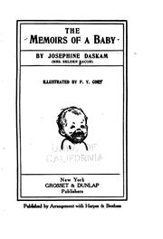 Cover of: The memoirs of a baby