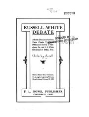 Cover of: Russell-White debate: a public discussion