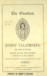 Cover of: Bishop Ullathorne by 