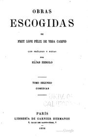Cover of: Obras escogidas de frey Lope Félix de Vega Carpio