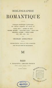 Cover of: Bibliographie romantique by Charles Asselineau