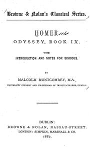 Cover of: Odyssey, book IX by Όμηρος