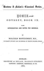 Cover of: Odyssey, book IX by Όμηρος, Όμηρος