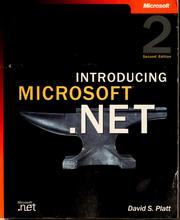 Cover of: Introducing Microsoft.NET by David S. Platt