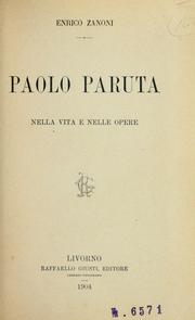 Cover of: Paolo Paruta nella vita e nelle opere