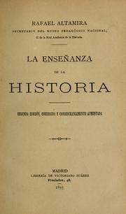 Cover of: La enseñanza de la historia