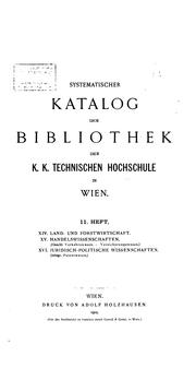 Cover of: Systematischer Katalog der Bibliothek