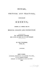 Cover of: Notes, Critical and Practical, on the Book of Exodus: Designed as a General Help to Biblical ...