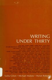 Cover of: Writing under thirty