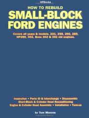 Cover of: How to Rebuild Small-Block Ford Engines