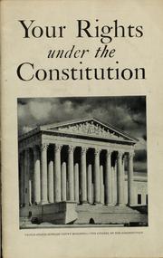 Your rights under the Constitution by Moss, James Alfred