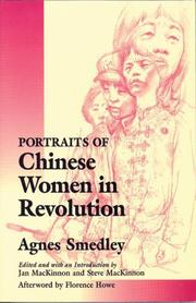 Cover of: Portraits of Chinese women in revolution by Agnes Smedley