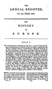 The Annual Register by Edmund Burke