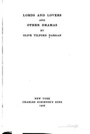 Cover of: Lords and lovers: and other dramas