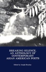 Cover of: Breaking Silence: An Anthology of Contemporary Asian-American Poets