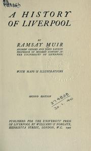 Cover of: A history of Liverpool by Ramsay Muir