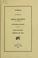 Cover of: A record of the family of Isaac Van Nuys (or Vannice) of Harrodsburg, Kentucky, son of Isaac Van Nuys of Millstone, New Jersey