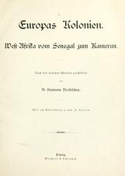 Cover of: Europas Kolonien: Nach den neuesten Quellen geschildert von Hermann Roskoschny