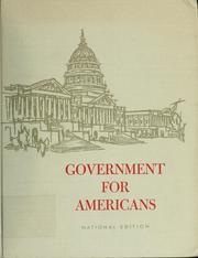 Cover of: Government for Americans
