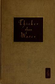 Cover of: Thicker than water by William Robert Wunsch