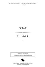 Cover of: Shap by H. Leivick