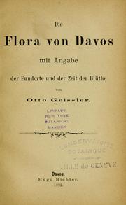 Cover of: Die Flora von Davos.