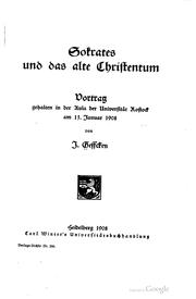 Cover of: Sokrates und das alte Christentum.